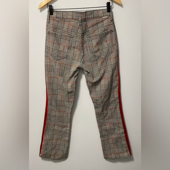 Mother The Insider High Rise Plaid Ankle Jeans Size 26 - Picture 6 of 14